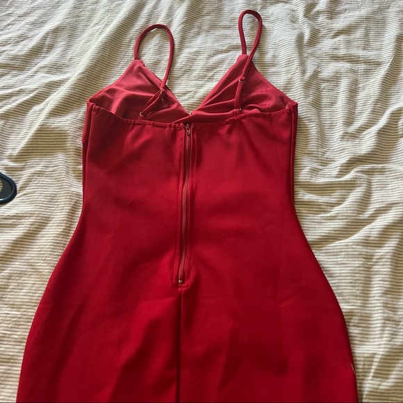 Red Bodycon Dress - Picture 3 of 3